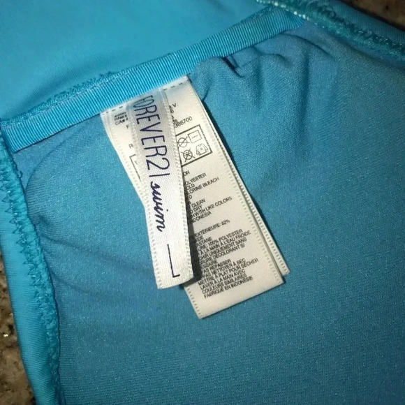 Forever 21 Turquoise Strapless Bikini Top - Picture 2 of 3